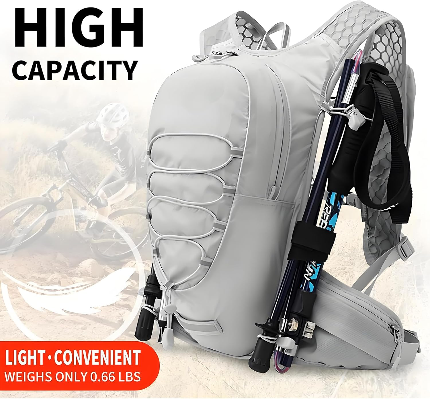 Running Hydration Vest for Men Women Water Backpack for Running 3L Running Hydration Pack for Trail Running Marathon Race Hiking image number 1