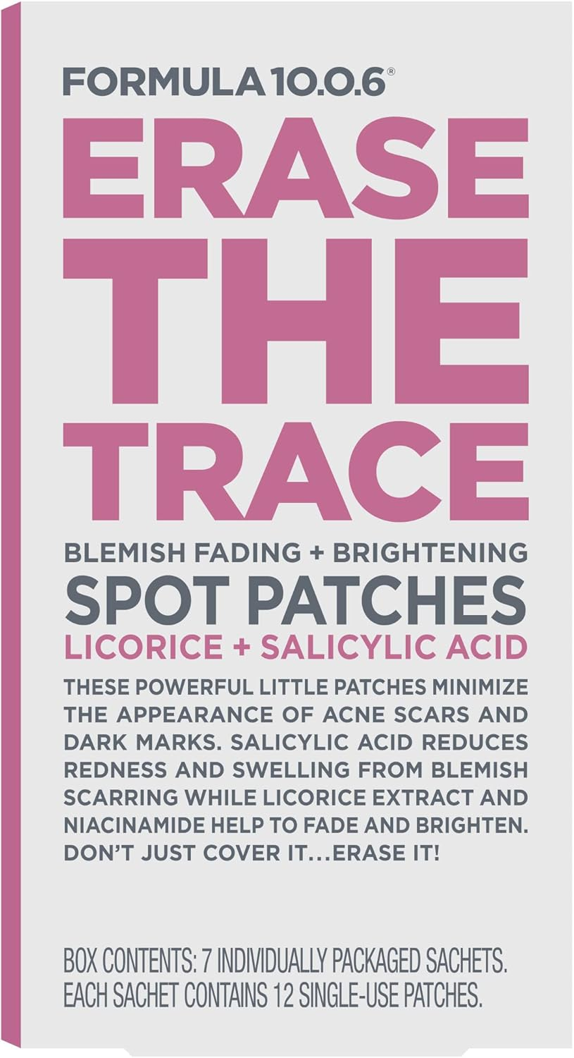 Formula 10.0.6 Erase the Trace Blemish Fading Spot Patches, 12 Count