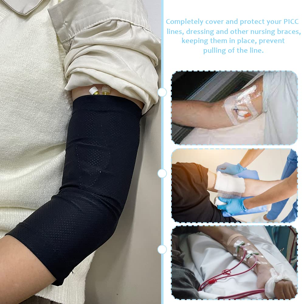 PICC Line Cover for Arm Cast Sleeve Protective - Ultra-Soft Elbow Wound Nursing Supplies, Comfortable & Breathable, 1 Pcs (XS) image number 2