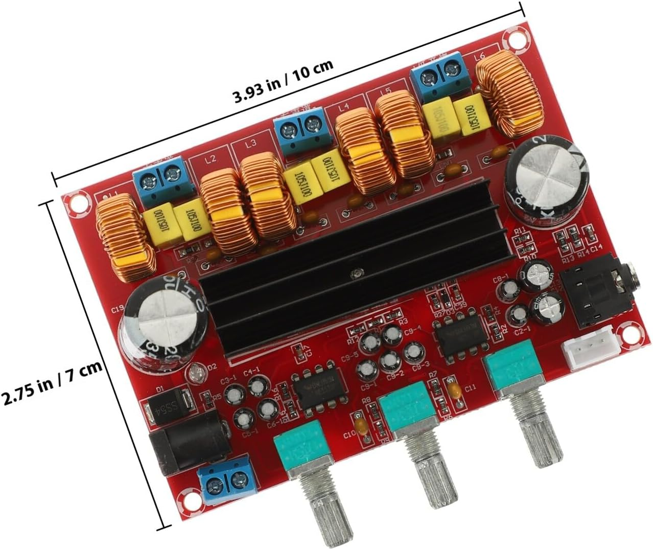 Xh-M139 2.1 Channel Digital Power Amplifier Board Stereo Audio Amp Module 12V-24V Wide Voltage Subwoofer Audio Component for Home Theater Systems image number 6
