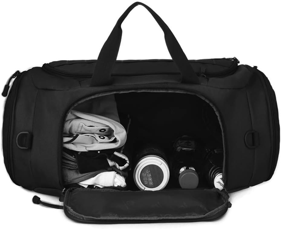 Sports Duffel Bag for Men Women Tactical Duffle Backpack 45L Gym Bag with Shoe Compartment Travel Backpack Luggage image number 5