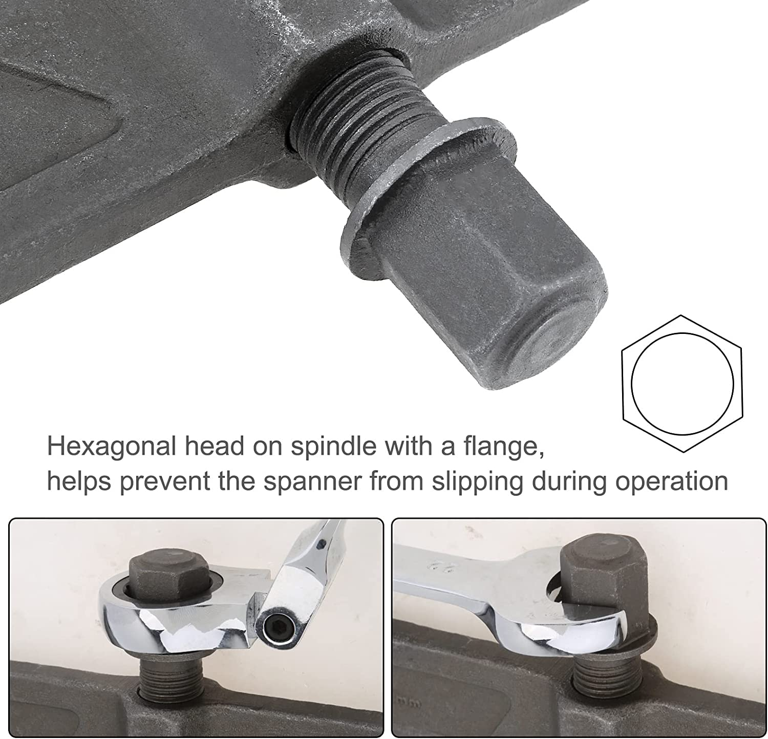 10 Inch 2-Jaw Gear Puller, Adjustable CR-V Bearing Puller Gears, Removal Tool for External Internal Pulling, Puller Tool Separate Lifting Device image number 5