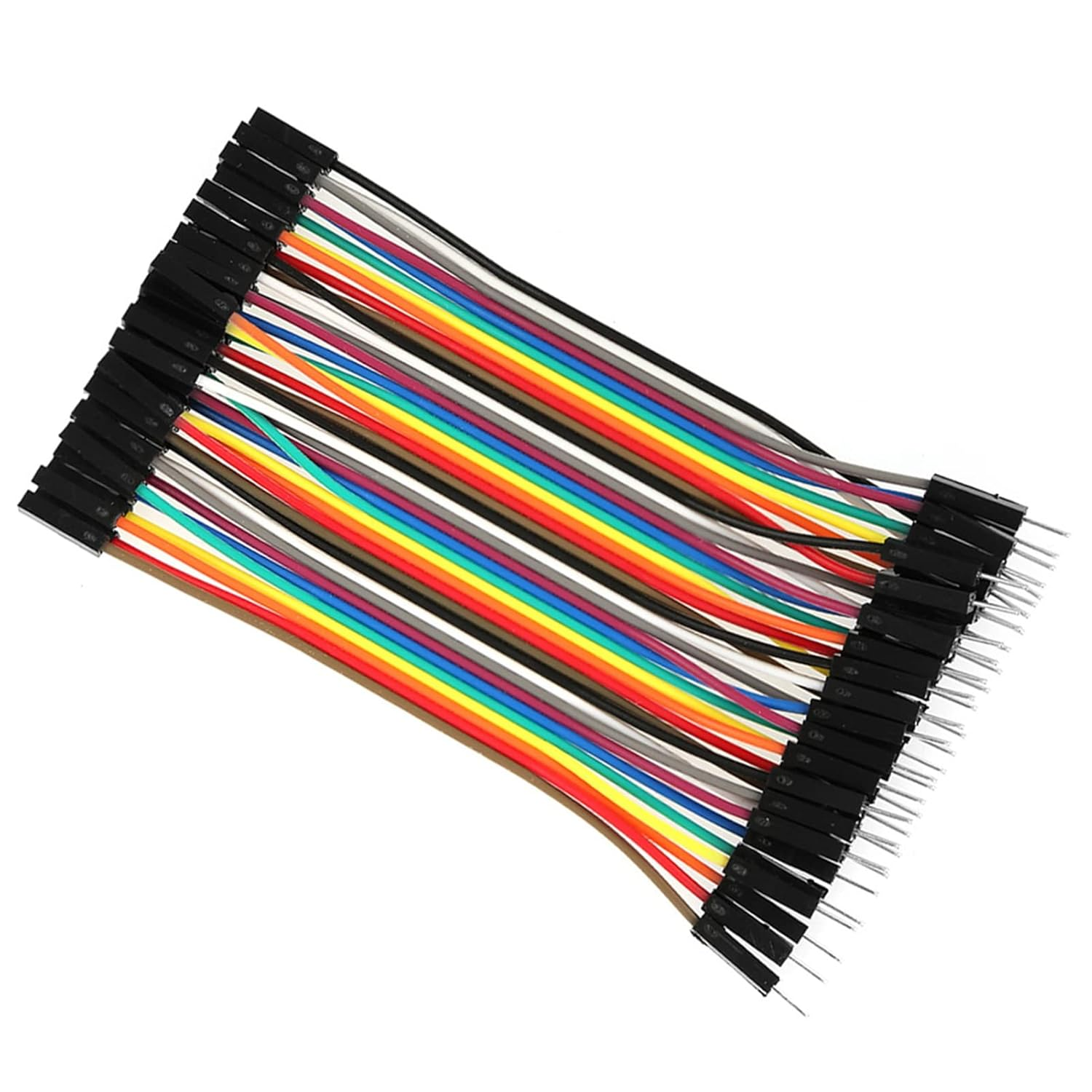Spacnana 10Cm 3Pcs Colorful Jumper Wires Kit with 40Pin Male to Female 40Pin Male to Female for Breadboard image number 1