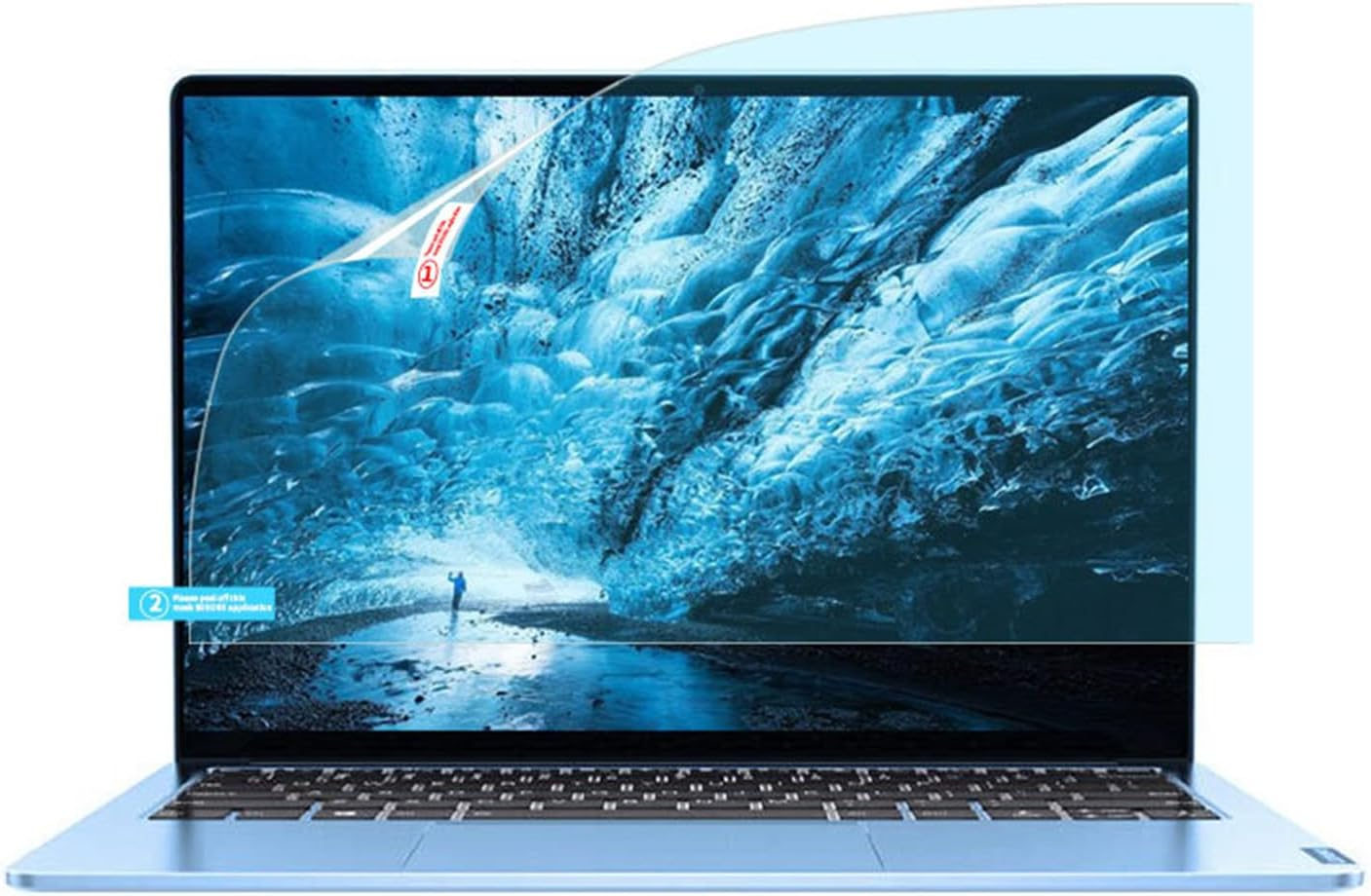 2 Pcs 15.6-Inch Laptop Screen Protector, Blue Light Blocking Screen Film for Display 16:9 Anti-Glare Film Matte, Anti-Fingerprint (15.6Inch（16：9）345 * 194Mm) image number 6