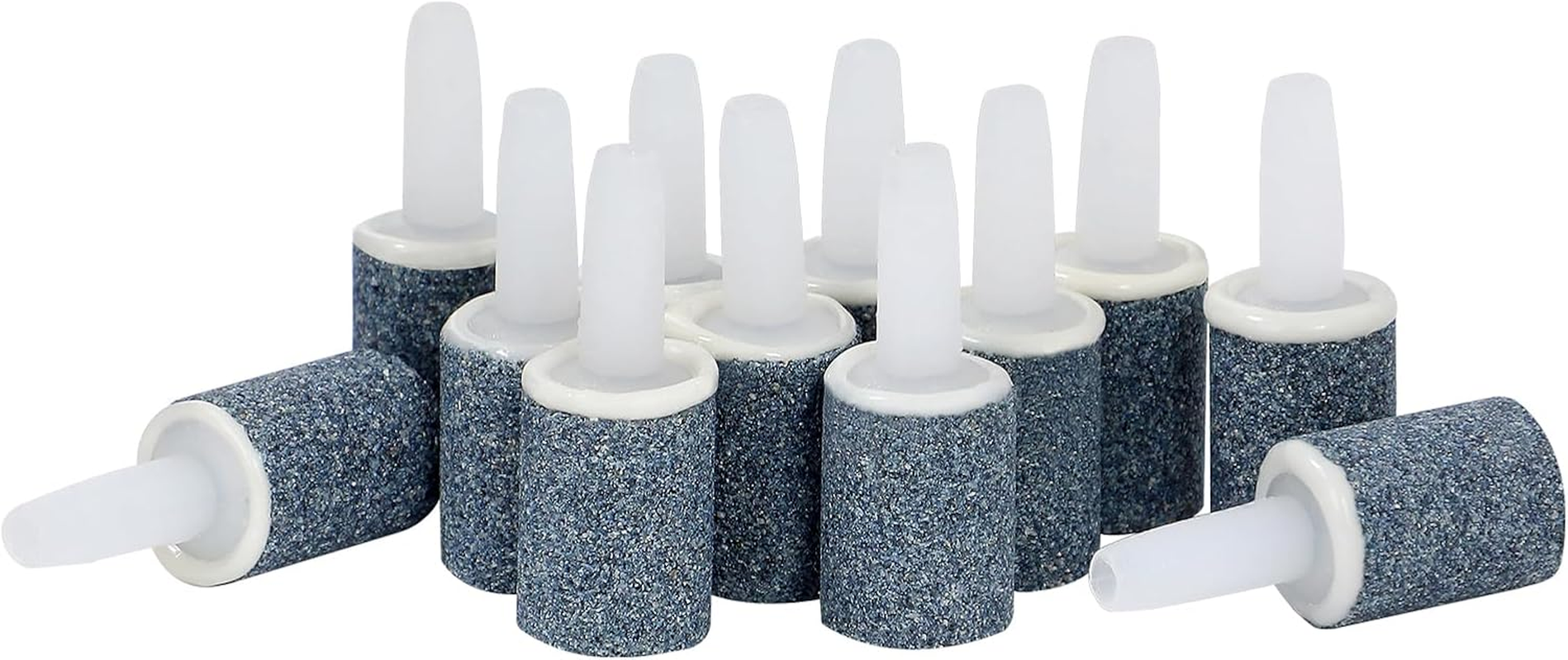 AQUANEAT Aquarium Air Stones 0.6 Inch 12Pack, Bubble Stone, Fish Tank Airstones, Aerator Stone Bubble Diffuser, Air Pump Accessories for Aquariums, Fish Tanks, and Hydroponics image number 2