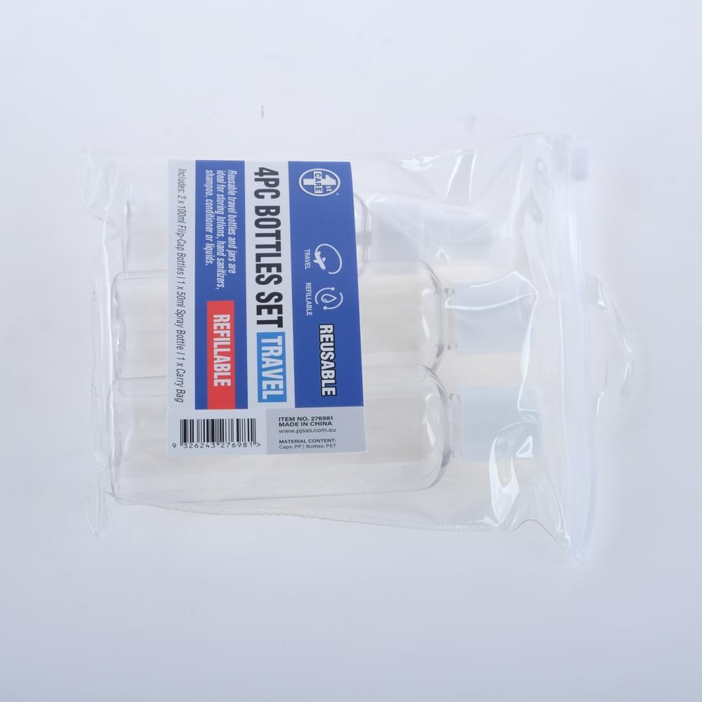 1St Care Refillable Toiletry Travel Bottle (3 Pieces Set) image number 3