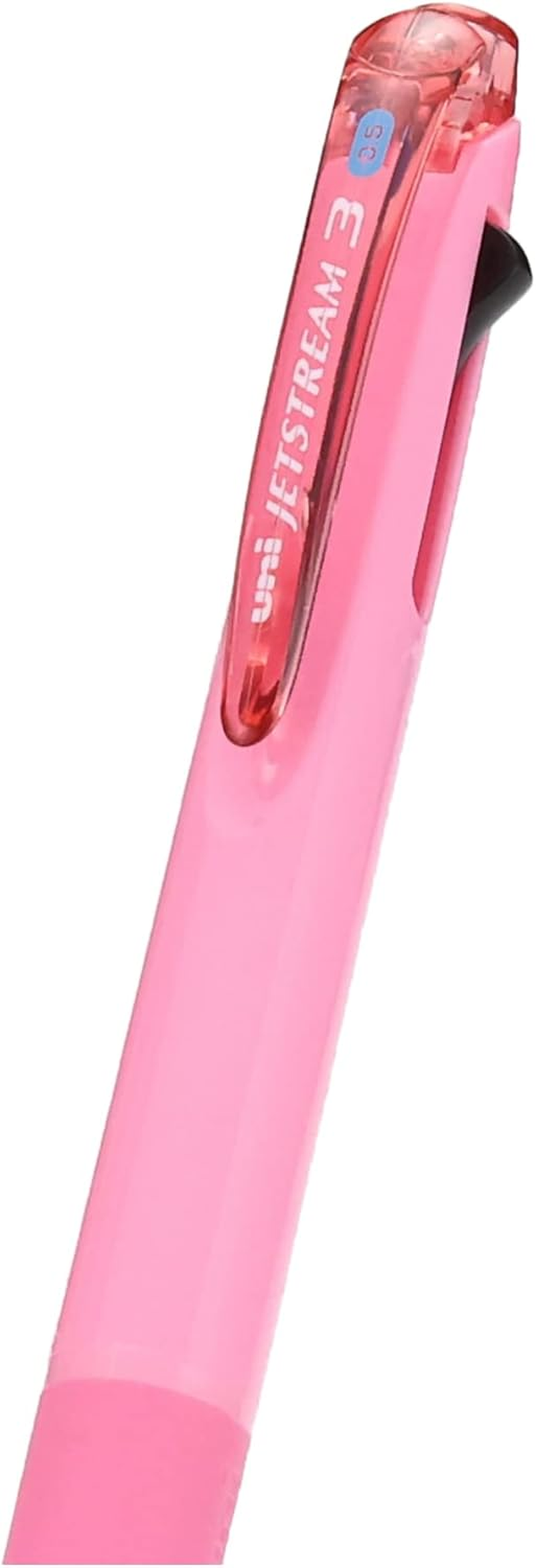 Uni Ballpoint Pen Jetstream 3 Color Black, Red, Blue Ink 0.5Mm, Baby Pink (SXE340005.68) - Black image number 4