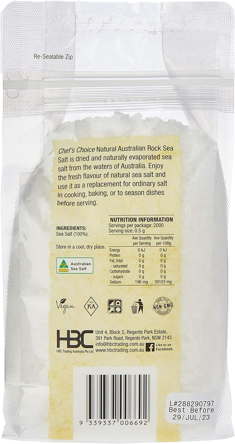 Chef'S Choice Natural Australian Rock Sea Salt, 1 Kg image number 2