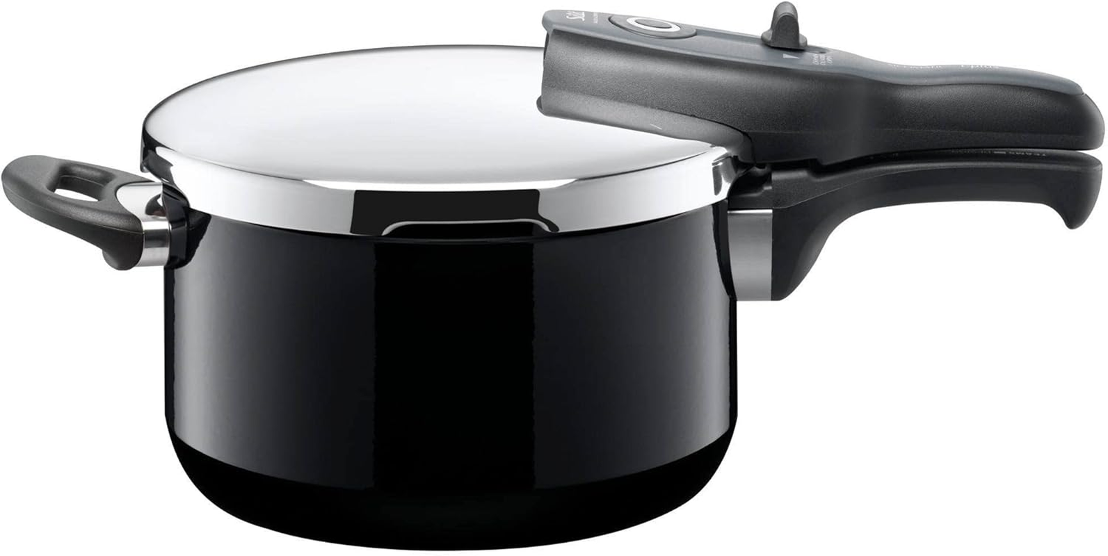 Silit Sicomatic T-Plus Pressure Cooker 4.5 L, Pressure Cooker 22 Cm, Silargan Functional Ceramic, Induction, 3 Cooking Levels, One-Handed Control Knob, Black image number 6