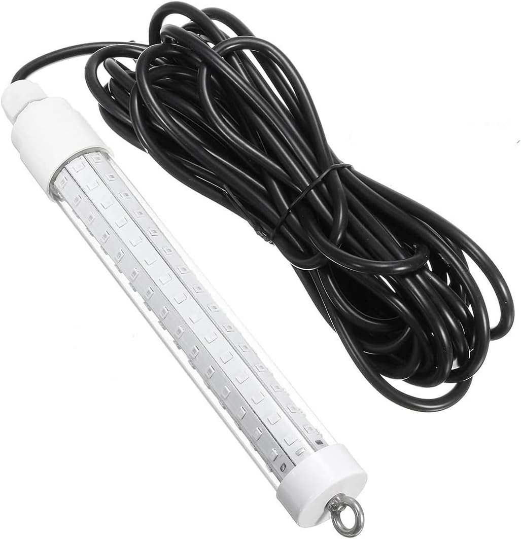 12V 10W LED Underwater Submersilble Fish Light (Cool White) Night Fishing Crappie Shad Squid Boat Kayak Canoe Fishing Bait image number 5