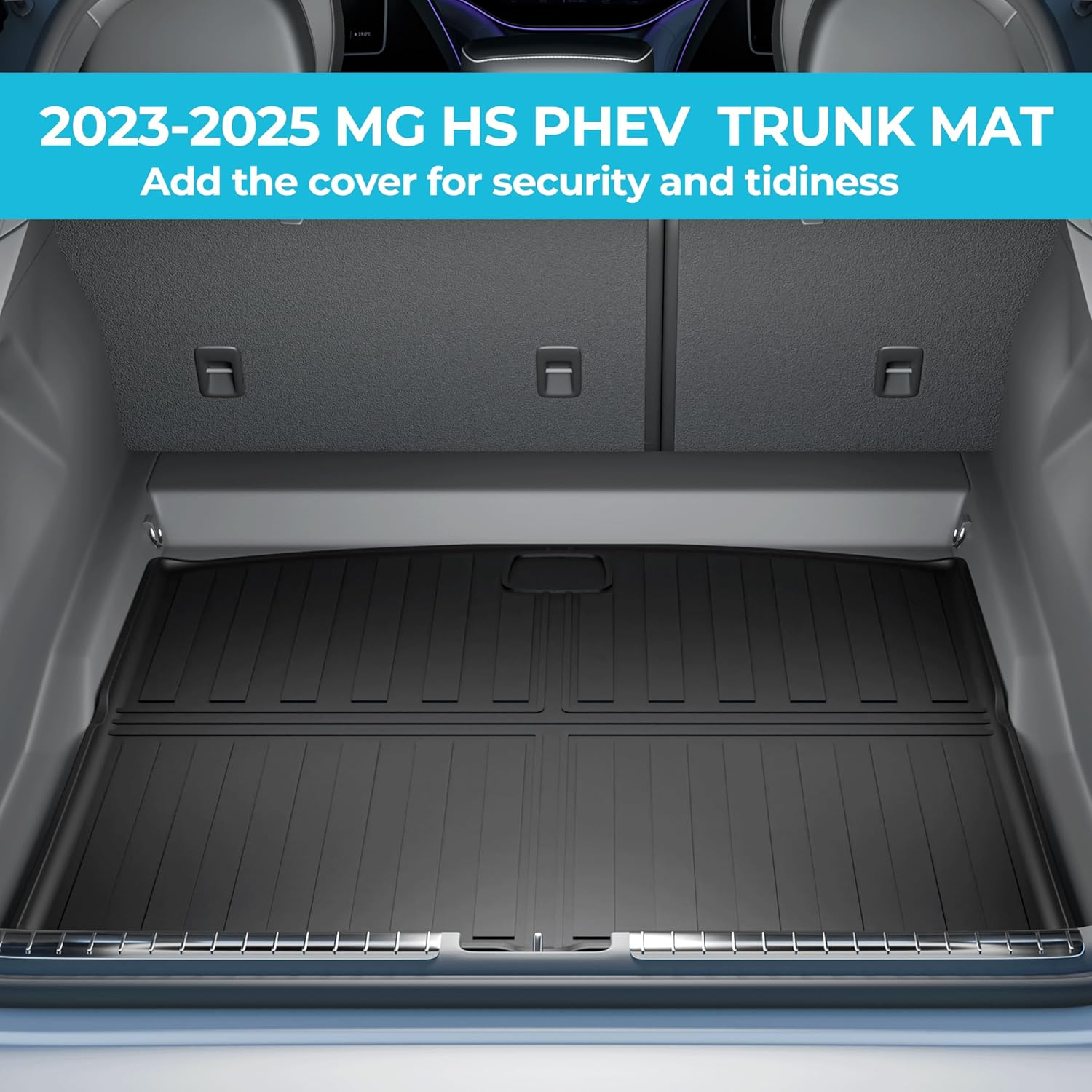 EVPEIWE Car Floor Mat Suitable for 2023-2025 MG HS PHEV, 4PCS RHD Waterproof Boot Liner Carpet Floor Mats Front and Rear 3D TPE Anti-Slip Pads, All Weather Protection Car Mats image number 6