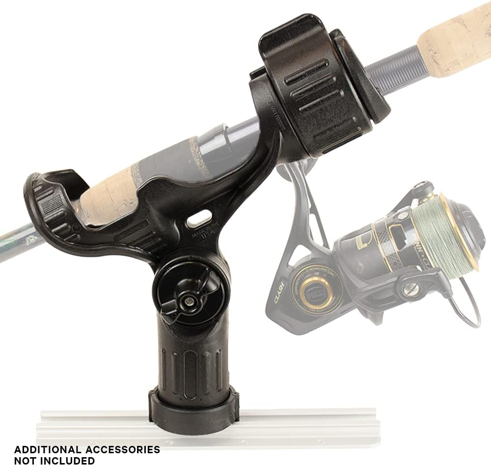 Yakattack Omega Fishing Rod Holder with Track Mounted Locknload Mounting System, Pro and Standard Edition - Multiple Colors | Kayak Fishing Accessories image number 1