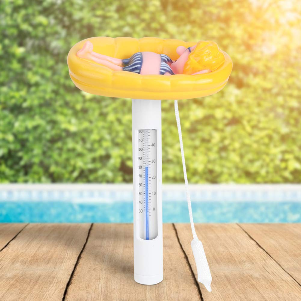 Pool Thermometer Floating, Lovely Cartoon Shape Indoor Outdoor Thermometer Shatter Resistant Pond Water Thermometer with ℉/℃ Display for Swimming Pools, Spas, Hot Tubs, Jacuzzis image number 6