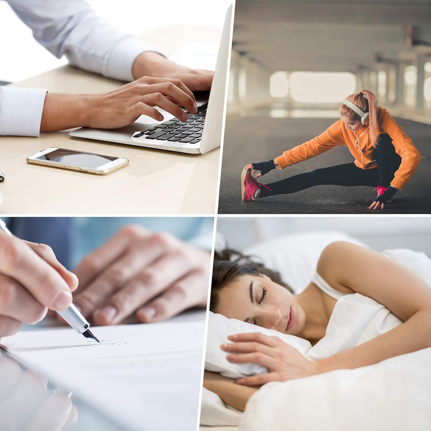 Copper Compression Gloves for Women Men, Full Finger Breathable & Moisture Wicking Arthritis Compression Gloves for Relieving Carpal Tunnel Aches, Rheumatoid Pains, Joint Swell image number 6