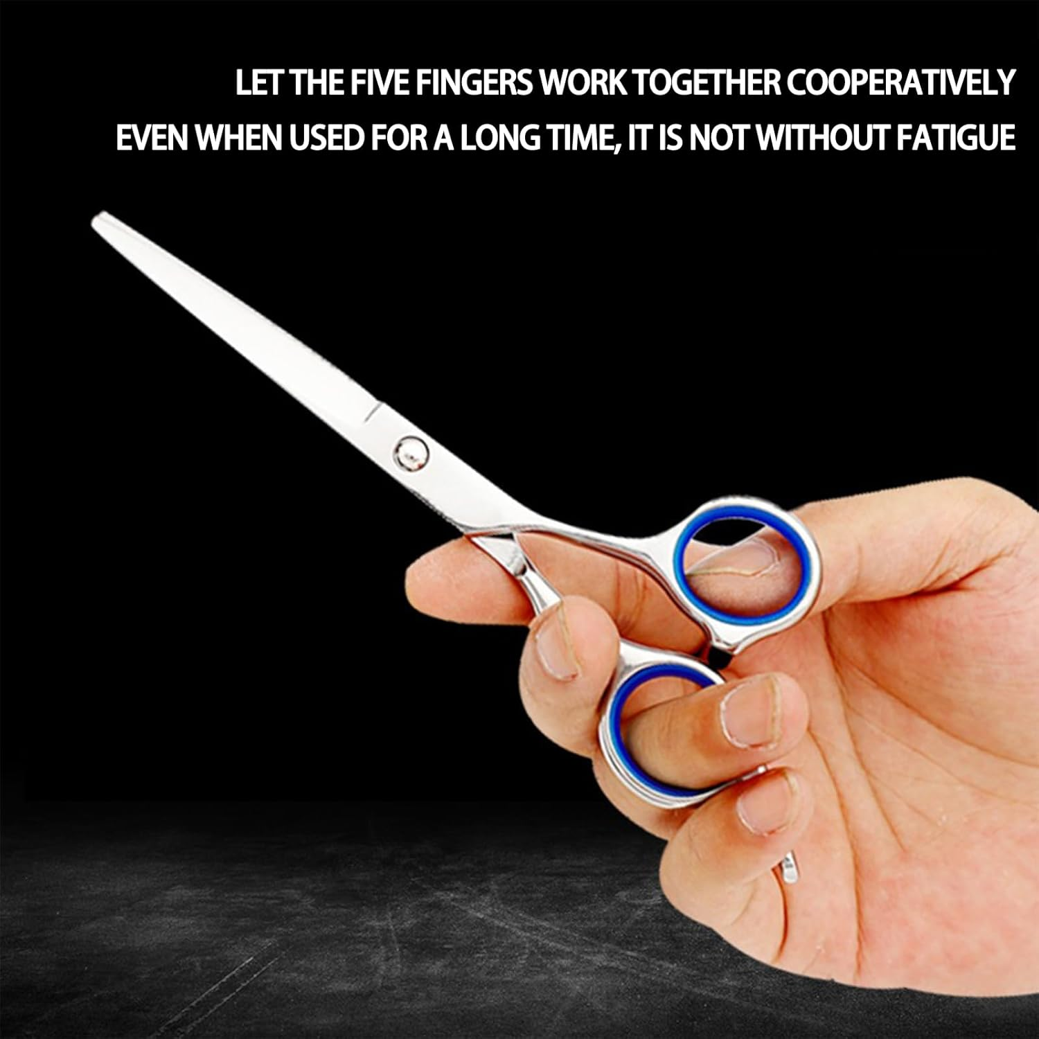 CTOUUGRS Professional Hair Cutting Scissors 17Cm Razor Edge Barber Shears Premium Stainless Steel Right Hand Salon Hairdressing Scissors Includes Free Stainless Steel Comb