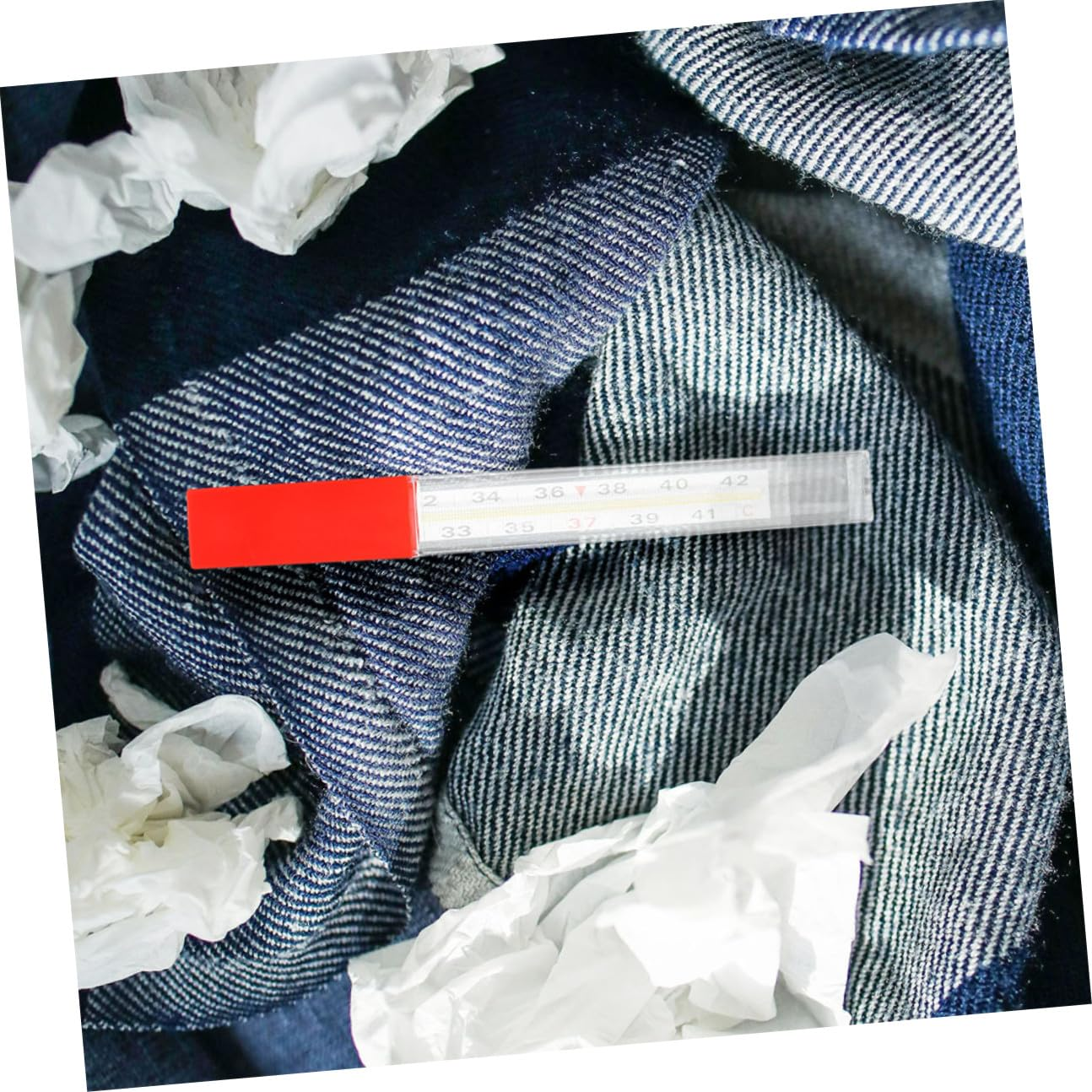 Cabilock 2Pcs Oral Holder for Adults Vacuum Tube Tester Termometro Blood Collection Tube Plastic Case Rectal Red image number 6