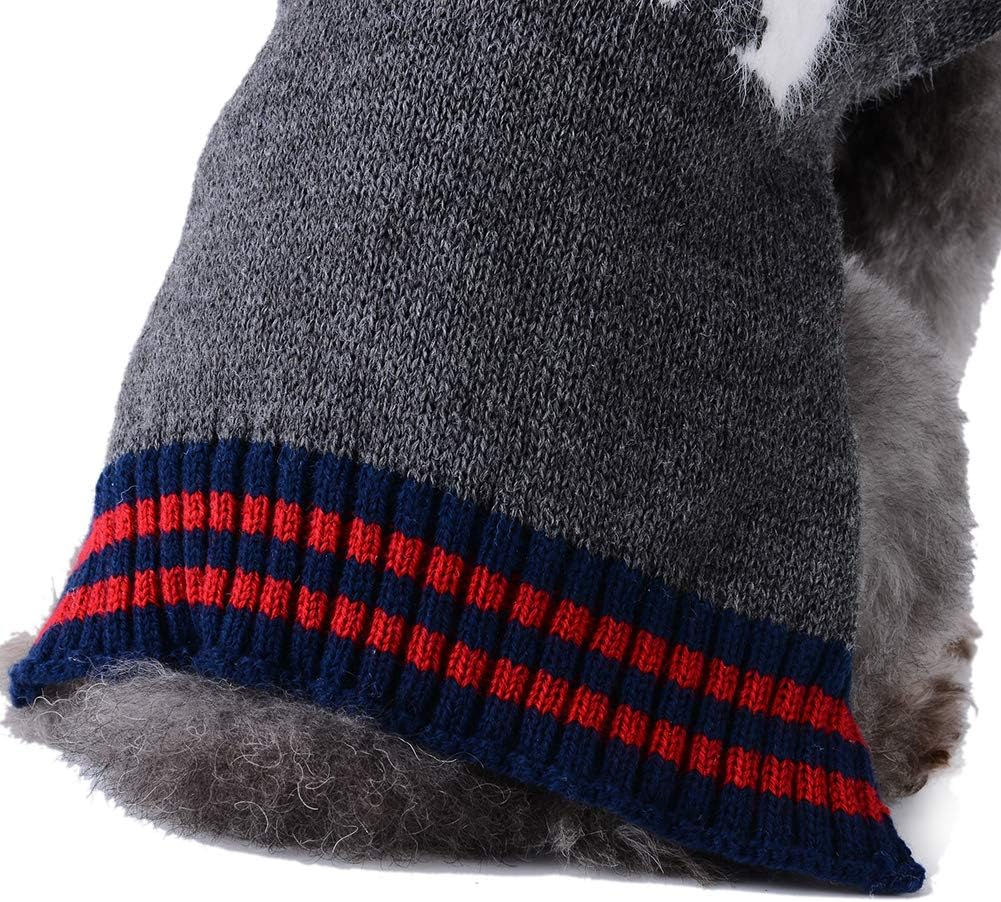 PETCARE Cartoon Pattern Dog Cat Ugly Christmas Sweater Puppy Pet Xmas Jumper Warm Clothes for Small Medium Large Winter Cold Weather (X-Small, Grizzly Bear) image number 6