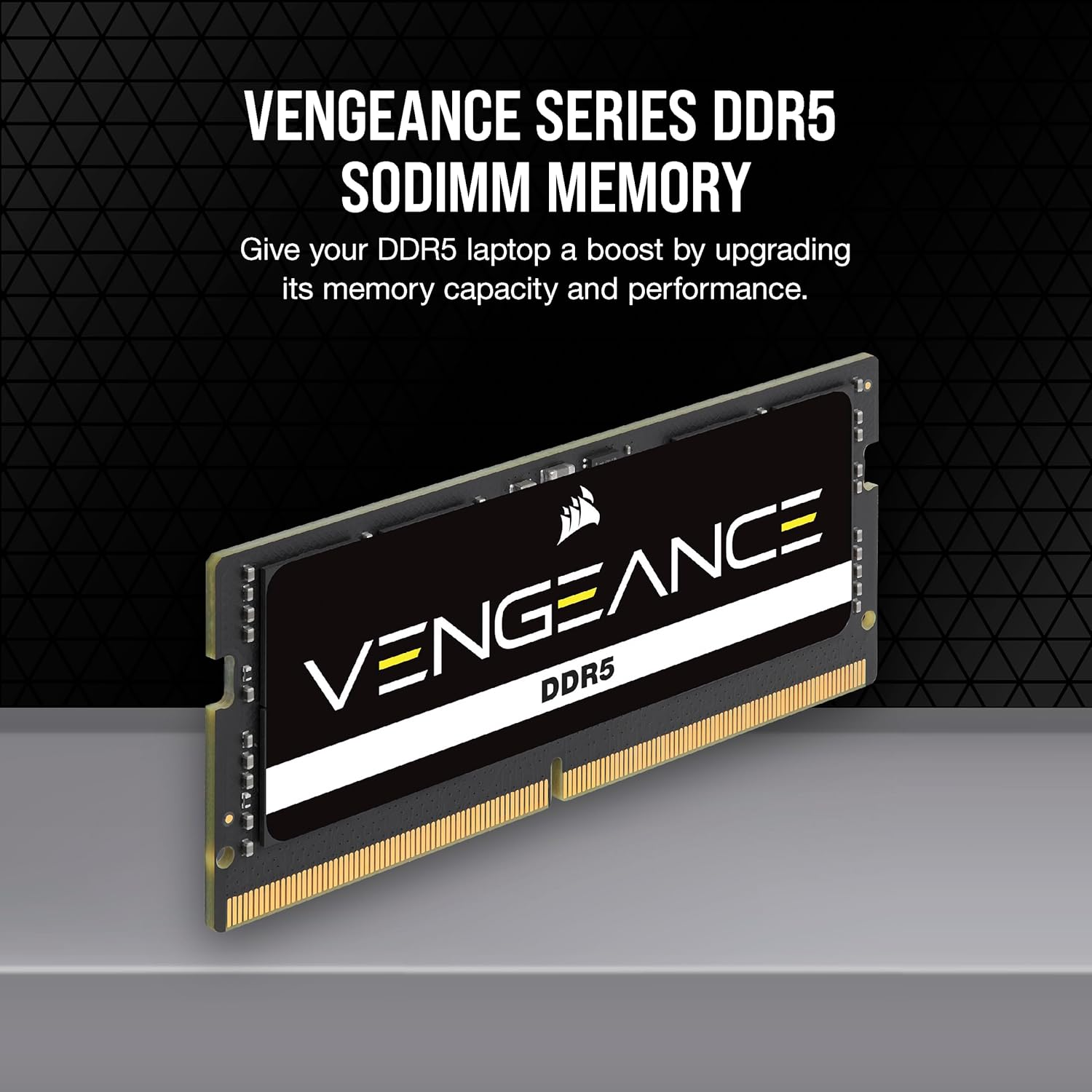 CORSAIR Vengeance SODIMM DDR5 RAM 24GB (1X24Gb) 5600Mhz CL48-48-48-90 1.1V Intel XMP 3.0 Laptop Memory &ndash; Black (CMSX24GX5M1A5600C48) image number 3