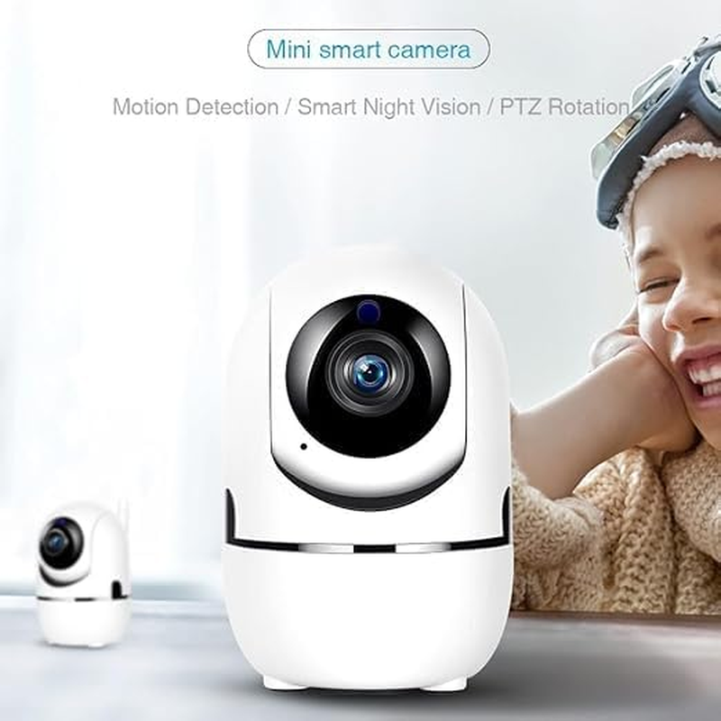 Indoor Surveillance Camera, Indoor Surveillance Camera, Wi-Fi Camera, Motion Detection, Two-Way Audio, 360&deg; for Babies/Pets image number 5