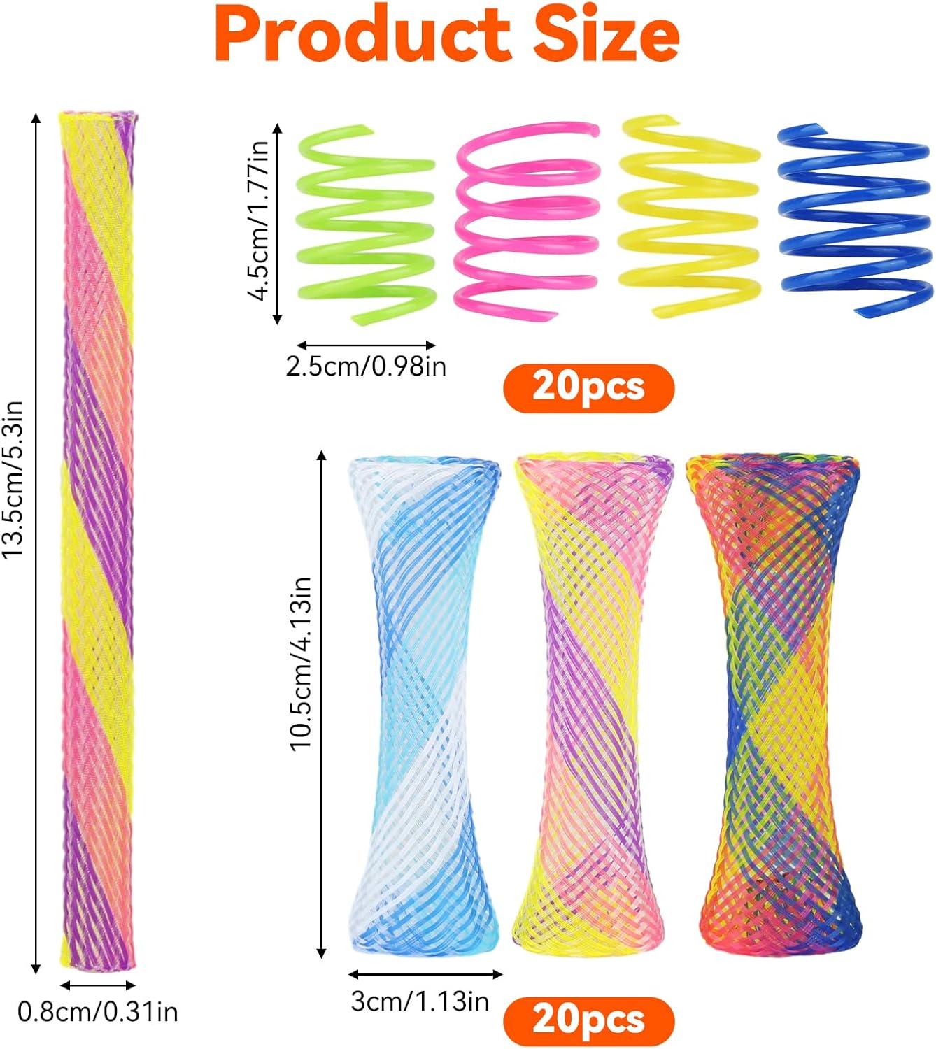 Pack of 40 Spiral Cat Toy, Wear-Resistant and Bite-Resistant Cat Toy, Elastic Toy for Cats, Colourful Creative Plastic Toy, Cat, Spiral Feathers, Interactive Cat Toy