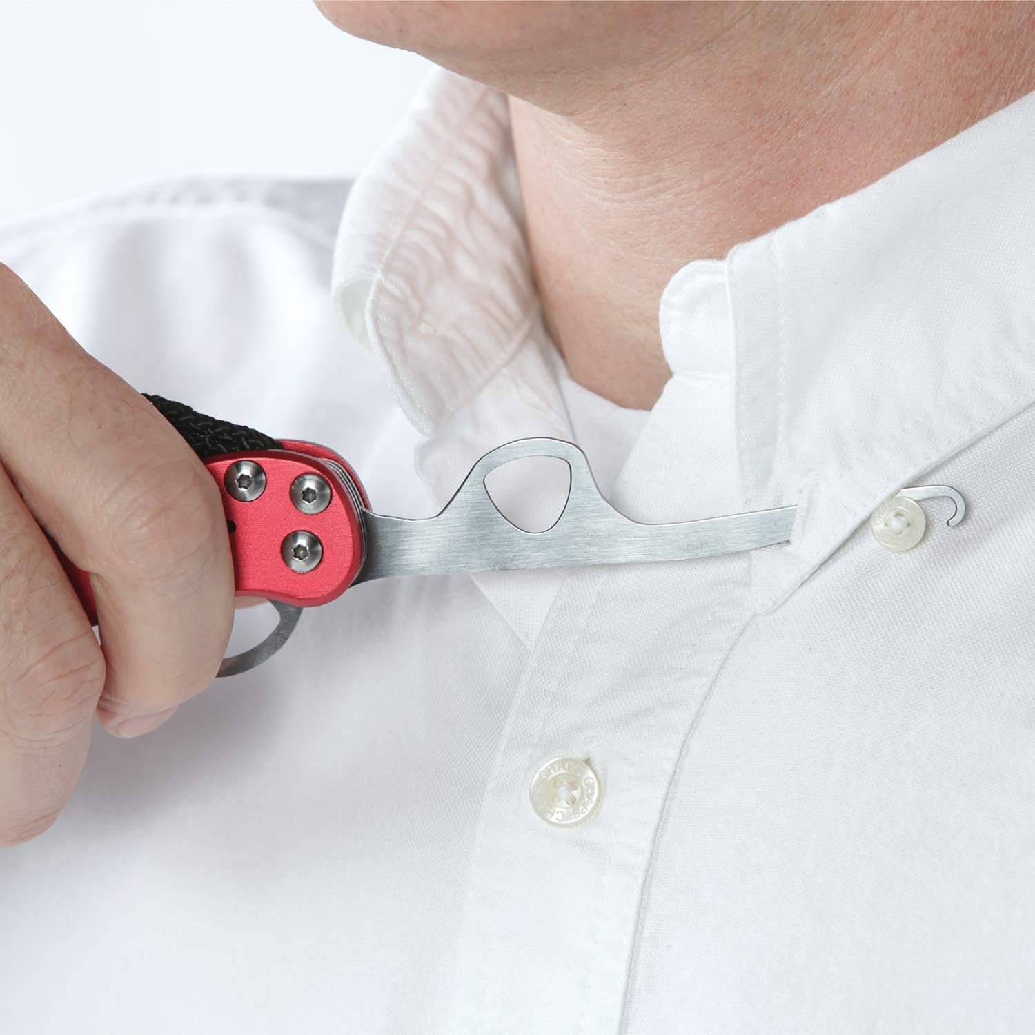 Healthsmart Dressing Aid Pocketdresser for Assistance with Button Hooks, Zipper Pulls and Shoelaces image number 4