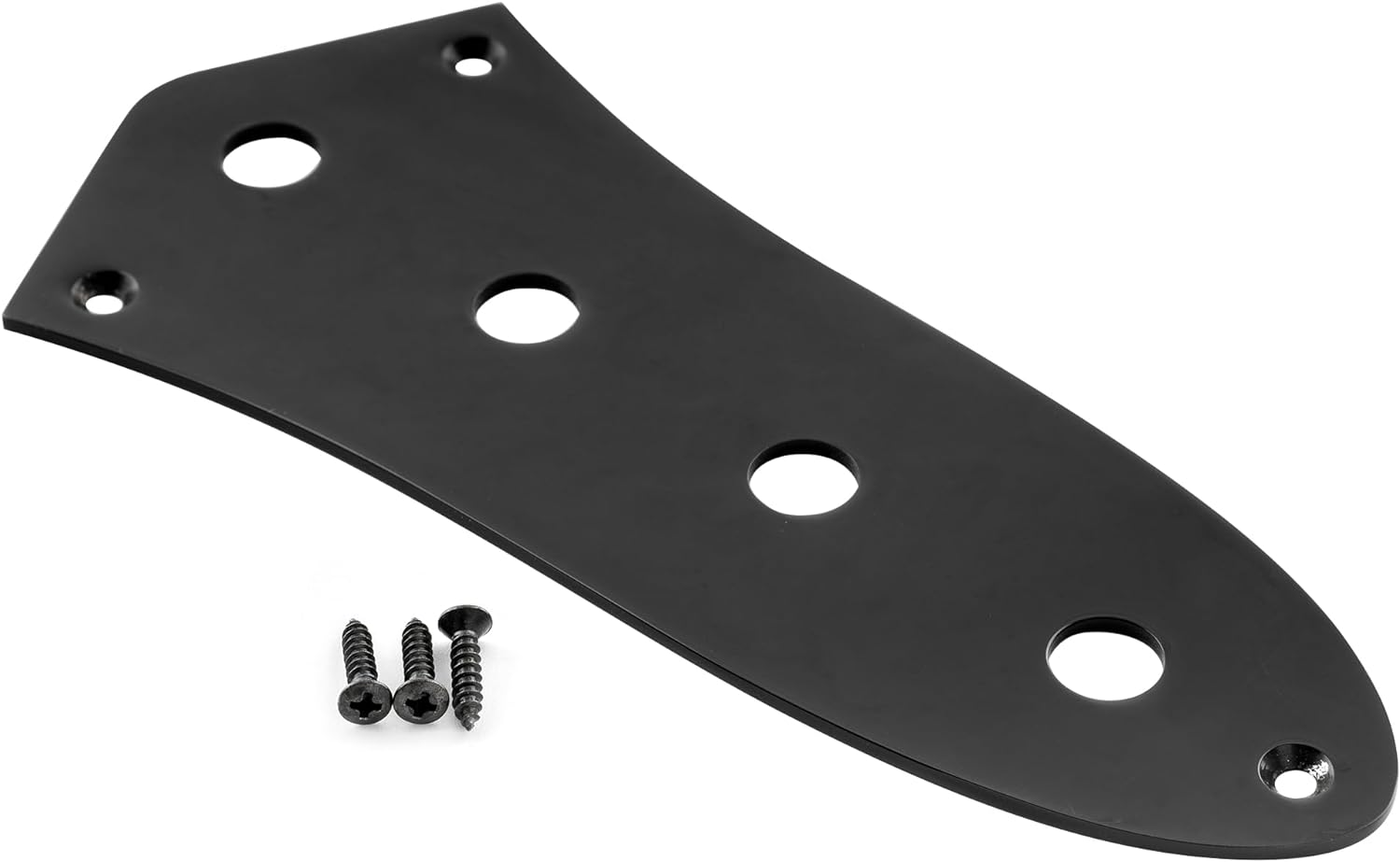 Musiclily Pro Steel 4-Hole Jazz Bass Control Plate for JB Style Electric Bass, Gold