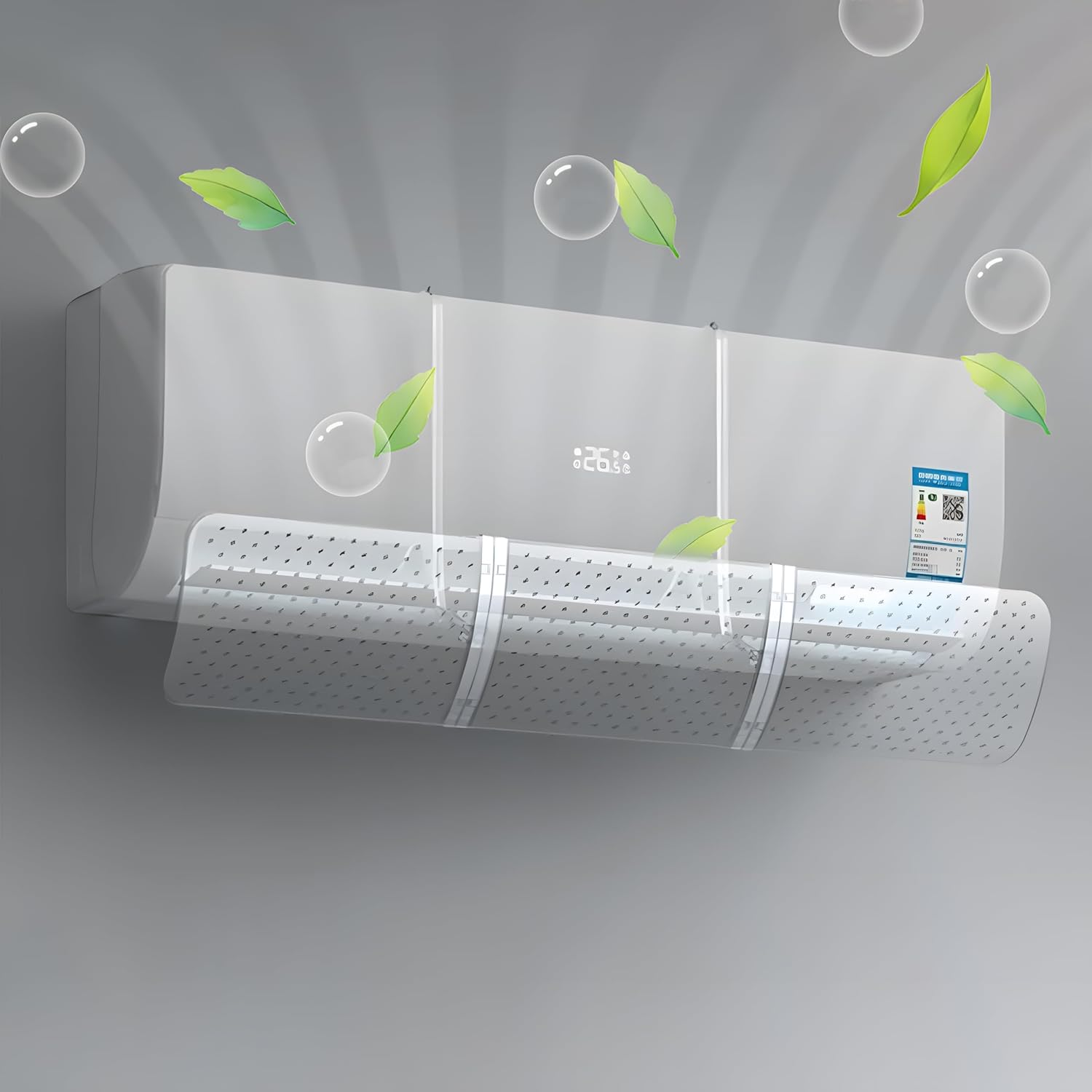 Universal Retractable Air Conditioning Wind Deflector - Adjustable, Transparent Cold Air Protection image number 6