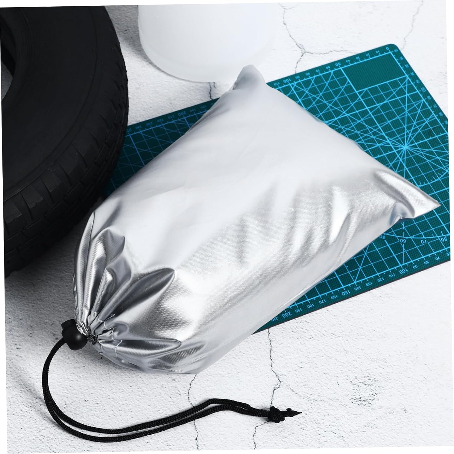 SWOOMEY 420D Oxford Fabric Tire Cover Set for Cars Trailers and Rvs Waterproof UV Resistant Wheel Protectors for Storage Fits Tire Sizes image number 1