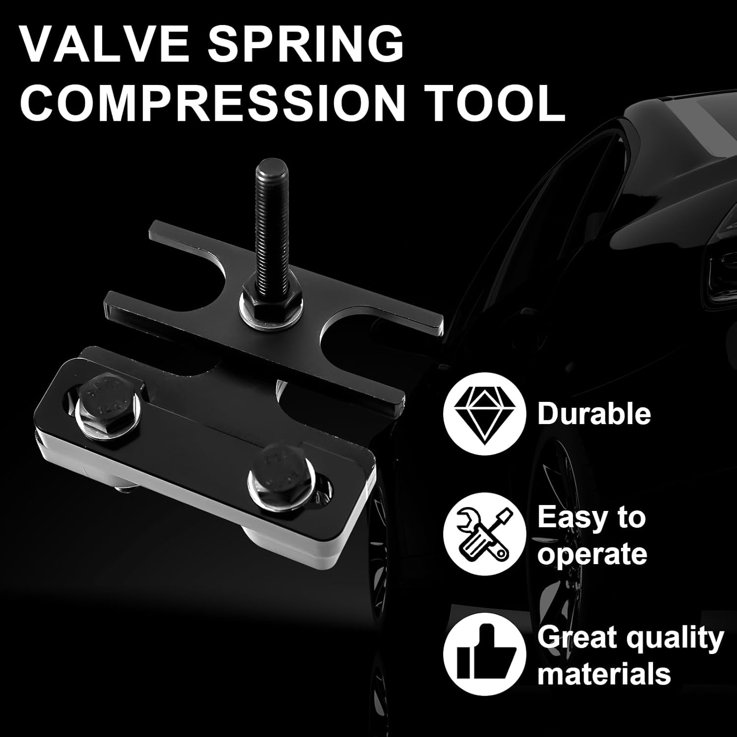 Valve Spring Compressor & Air Valve Holding Hose Tool, Engine Valve Spring Compressor Compatible with 4.8L 5.3L 5.7L 6.0L 6.2L LS image number 2