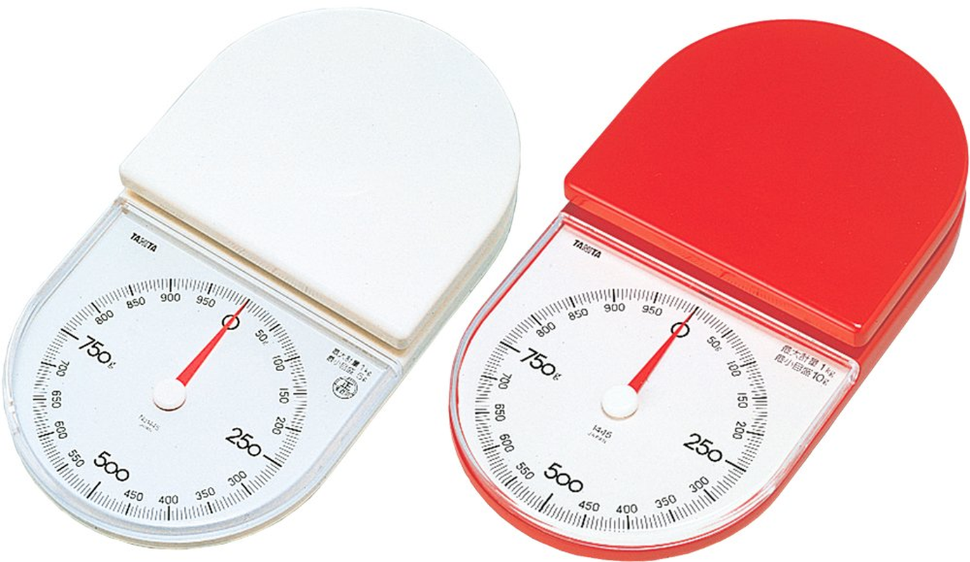 Tanita 1445-RD Cooking Scale, Kitchen Scale, Cooking, Analog, 2.2 Lbs (1 Kg), 0.1 Oz (5 G) Unit, Red - Red image number 3