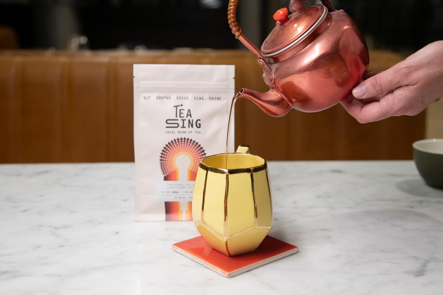 Tea-Sing Vocal Warm-Up Tea - Herbal Loose-Leaf Tea Blend for Singers, Speakers, and Performers - 100G image number 2