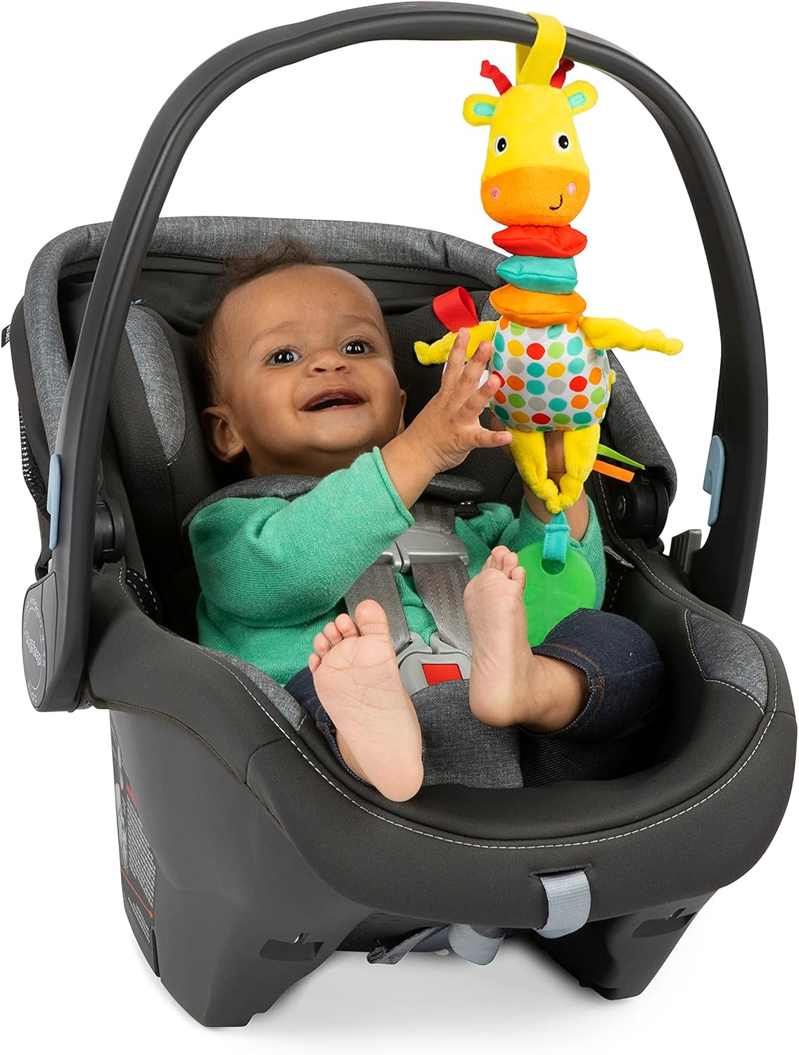 Bright Starts Pull, Play & Boogie Musical Activity Toy for Stroller - Giraffe - Unisex, Newborn + image number 5