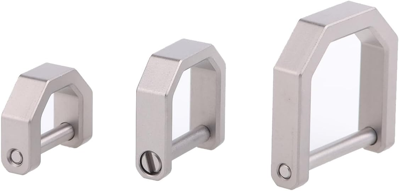 Hamans Titanium D Ring Car Key Fob Tool Shackle Keychain Horseshoe Keyring U Shape