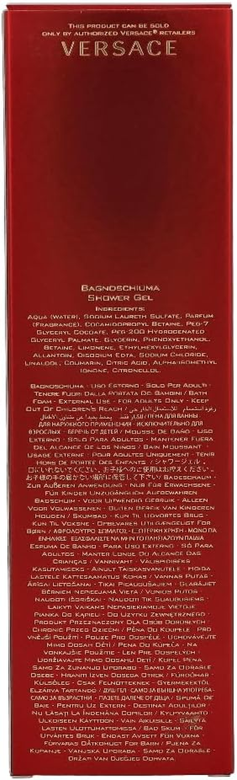 Versace Kosmetika Unisex Shower Gel, 250 Ml image number 1