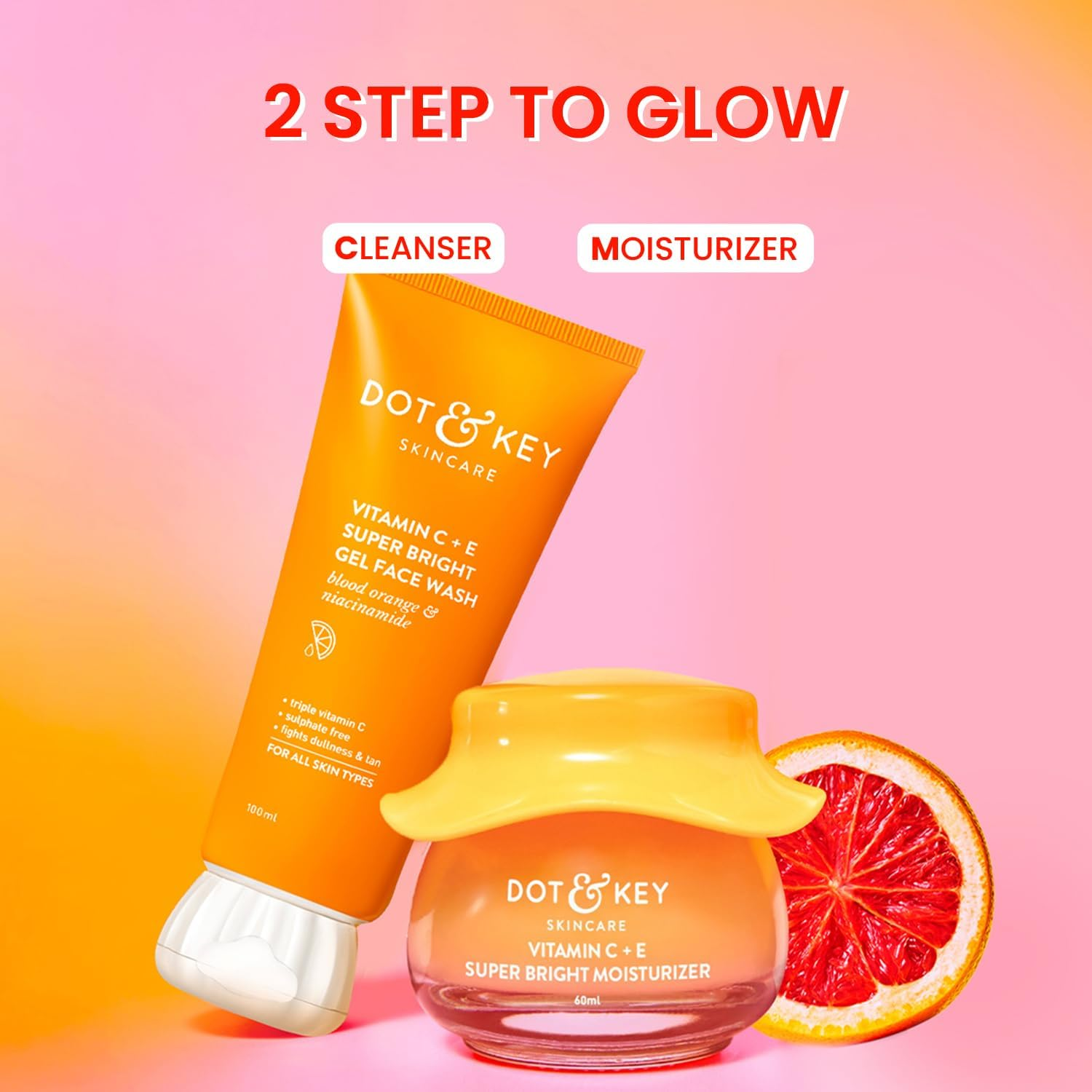 Dot & Key Vitamin C Daily Glow Boosting Skincare Combo (Vitamin C Moisturizer 60Ml & Vitamin C Face Wash) | for Glowing Skin | for All Skin Types | for Women & Men image number 6