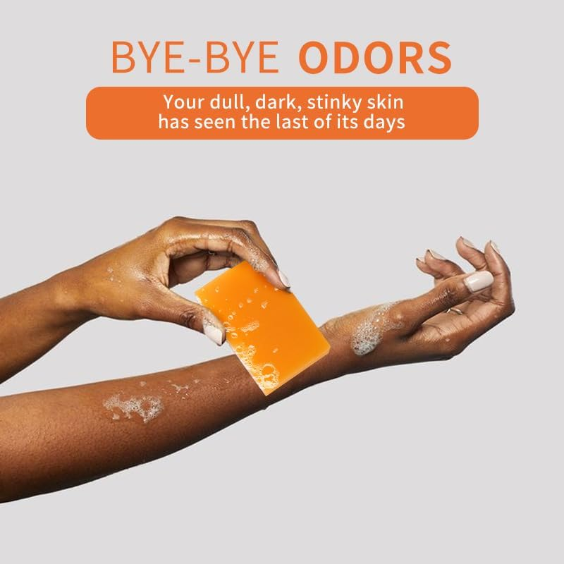 Persimmon Soap Bar for Body Odor Control &ndash; Natural Deodorant Body Wash for Face & Body &ndash; Handmade Soap for Old People Smell, Cleansing for All Skin Types (1) image number 5