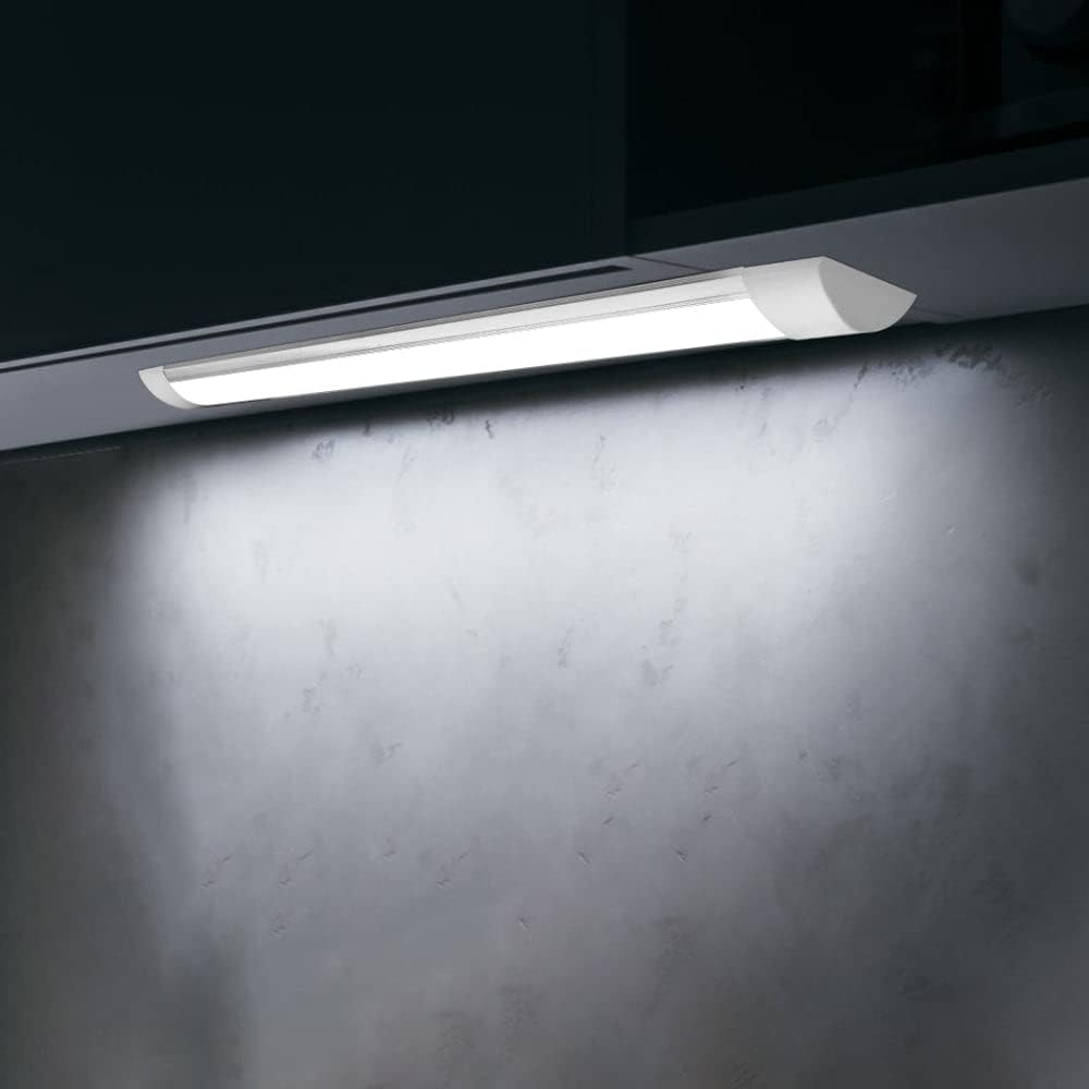 Emitto 5Pcs LED Slim Ceiling Batten Light 40W,Ultra Bright Daylight 120Cm Long,Cool White 6500K,IP44 Waterproof,For Kitchen Bathroom Moisture Place image number 1