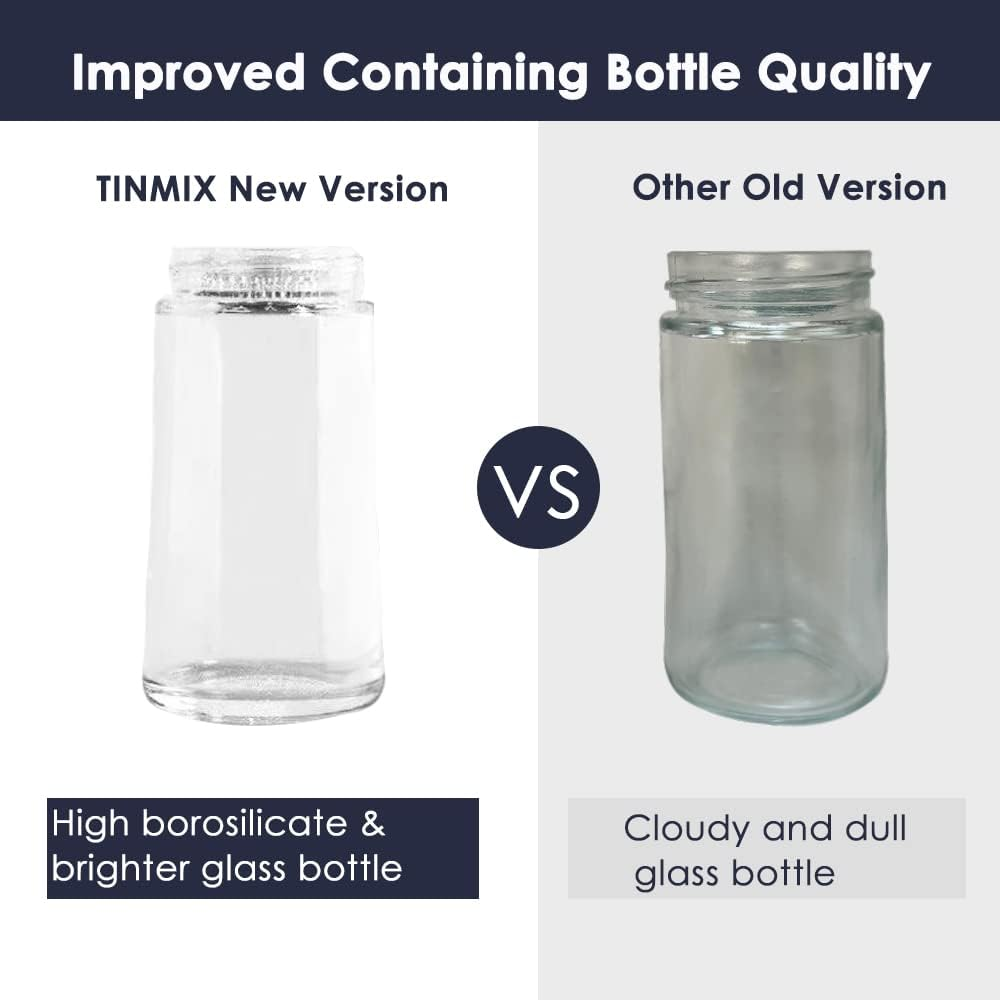 TINMIX Oil Dispenser Bottle with Silicone Basting Brush - Kitchen Olive Oil Bottle for Cooking Vinegar Sauce BBQ Grill Frying Baking, Kitchen Aid, T-OB21S, Grey - 2X Straws image number 5