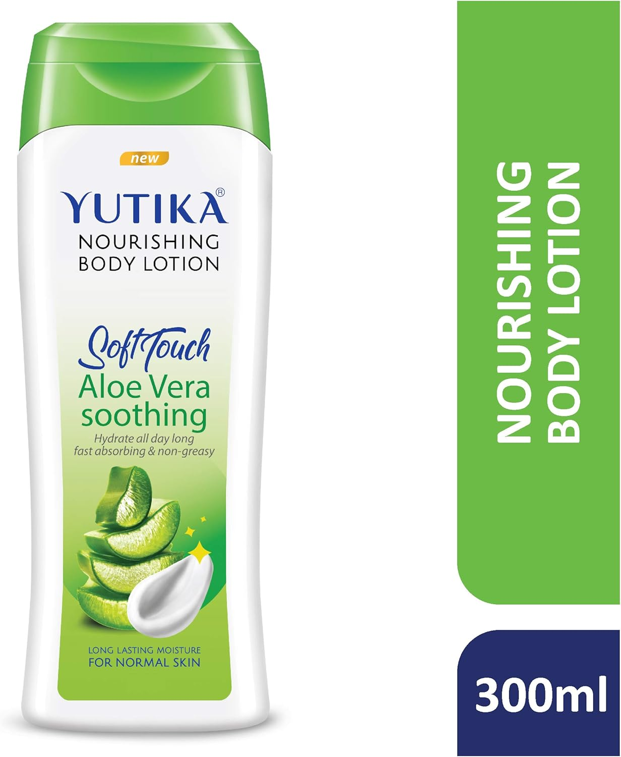 Yutika Softtouch Nourishing Body Lotion for Long Lasting Moisture and Soothing Skin for Men and Women (Aloe Vera, 300Ml) image number 4