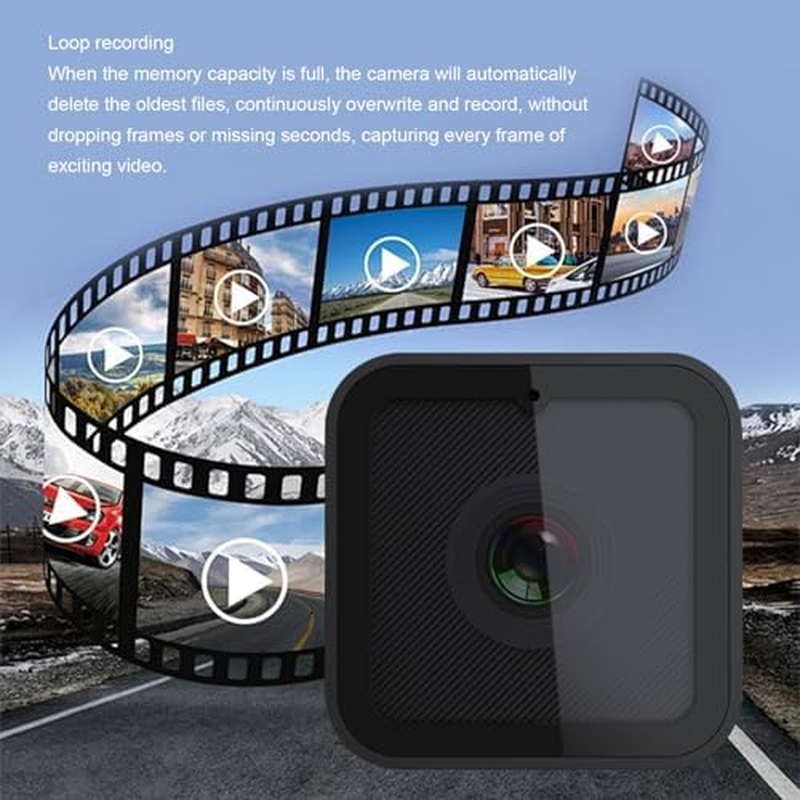 Bike Handlebar Camera, 1080P Waterproof Bicycle Camera Recorder, 120 Degree Wide Angle anti Shake Wifi Outdoor Sports Camera with Loop Recording, for Outdoor Cycling Recorder image number 4