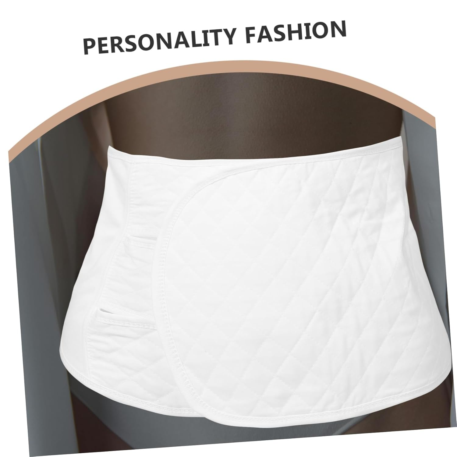 Ifundom Adjustable Postpartum Belly Band Maternity Waist Wrap Workout Belt for Women Soft Breathable Belly Support Belt image number 6