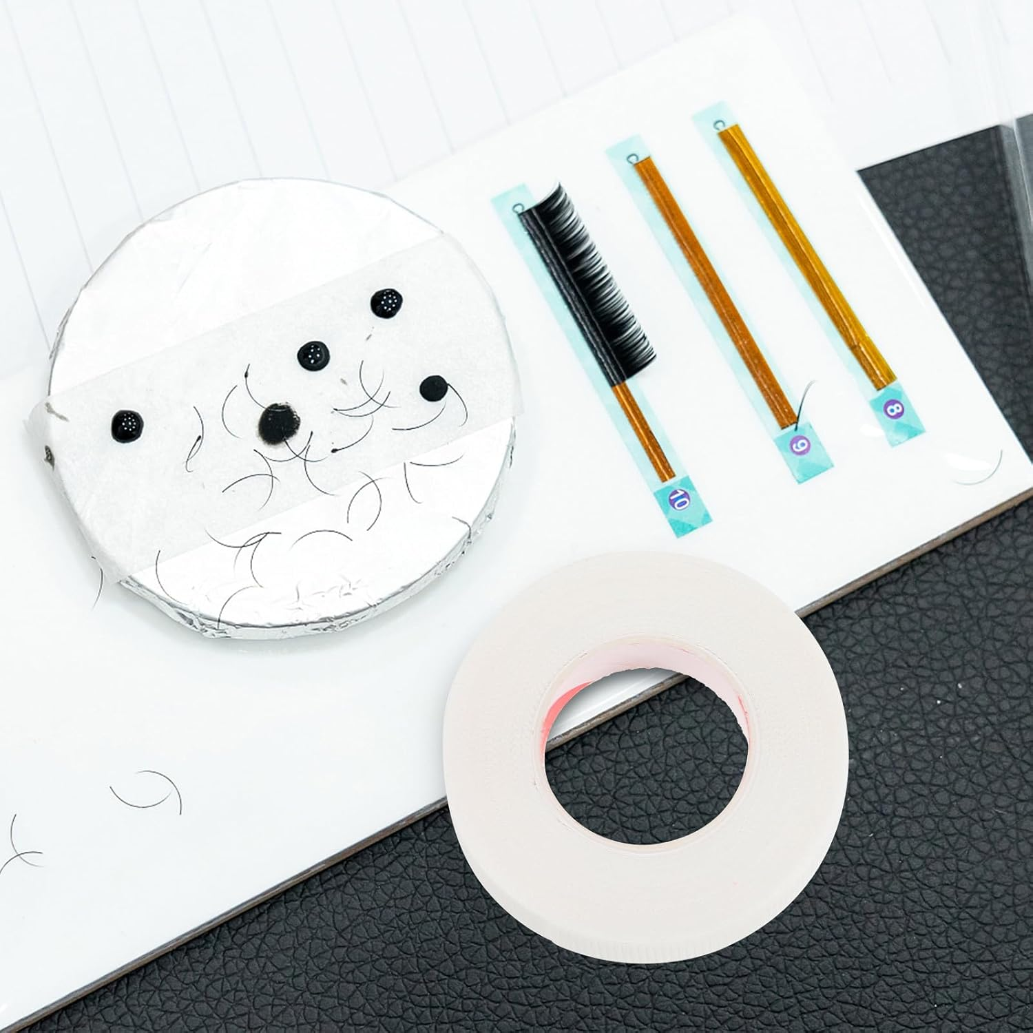 CATIEBYE 6 Rolls Breathable Eyelash Grafting Tape for Eyelash Extension, Soft Skin-Friendly Makeup Tool Strips for Lash Isolation and Protection image number 1