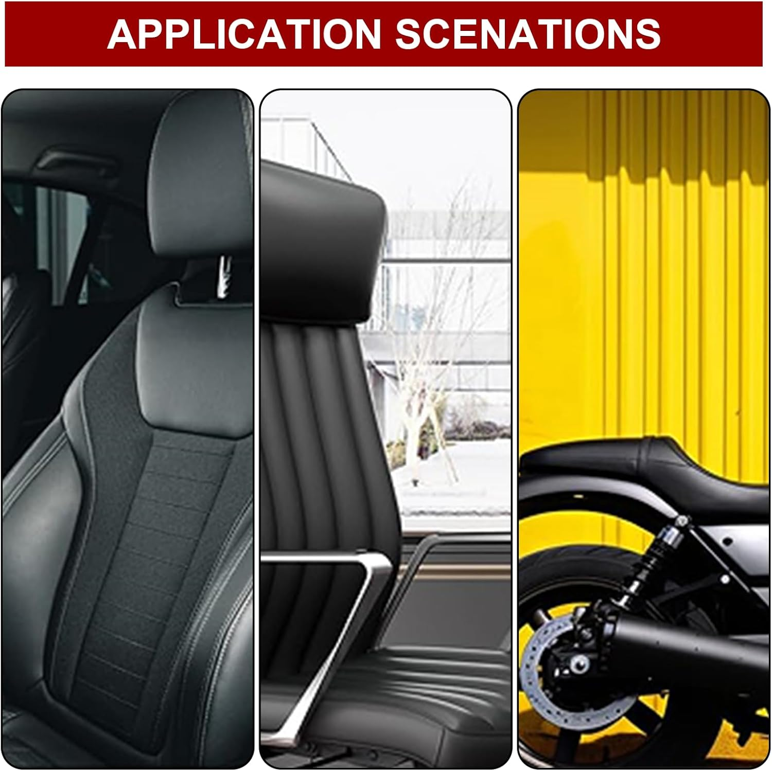 Leather Repair Patch Tape Kit, Self Adhesive Leather Repair for Furniture, Couch, Sofa, Car Seats,Office Chair,Vinyl Repair Kit.