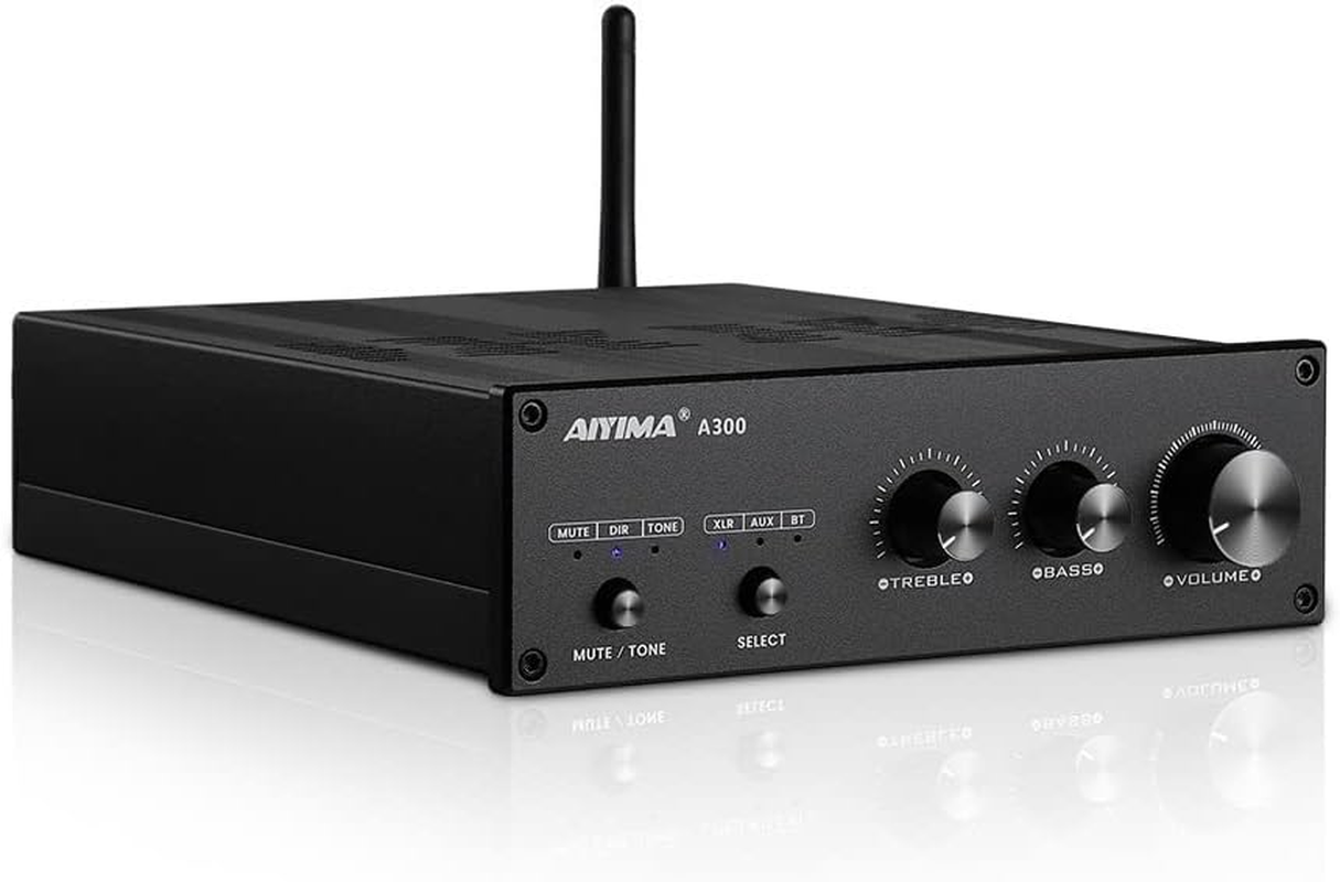 HOOCI Audio A300 TPA3255 Bluetooth 5.0 Amplifier 300Wx2 QCC3034 APTX Stereo Amp ES9023 Decoding XLR Balanced Home Theater DIY (Color : US 110V) image number 1