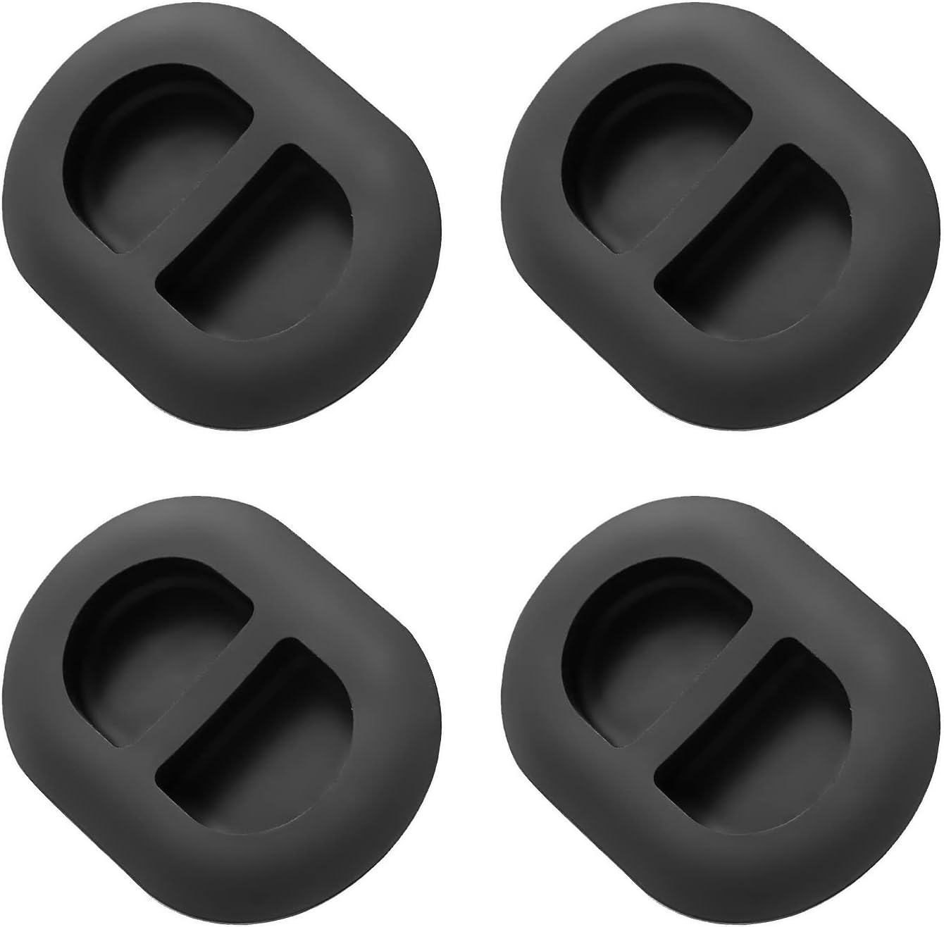 Drain Plug for Jeep, Rubber Floor Drain Plug Compatiable with 2007-2018 Jeep Wrangler JL JK JKU Floor Pan Plug Oval Rubber Plugs 4PCS