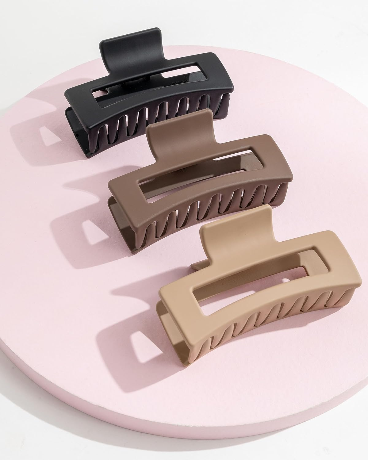 Brushworks Classic Claw Clips - 3 Pack