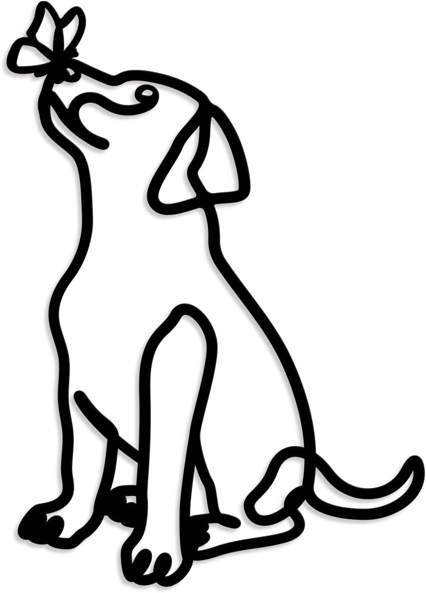 Metal Wall Art Decor - 3D Black Metal Coffee Wall Art Bar Sign Decor, Woman Drinking Coffees Sculptures, Minimalist Wall Art for Kitchen Home Office Living Room Bedroom