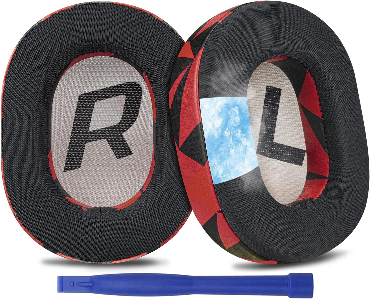 SOULWIT Cooling Gel Earpads Replacement for Plantronics Backbeat Pro 2, Voyager 8200 UC Headphones, Ear Pads Cushions with High-Density Noise Isolation Foam (Red Storm) image number 6