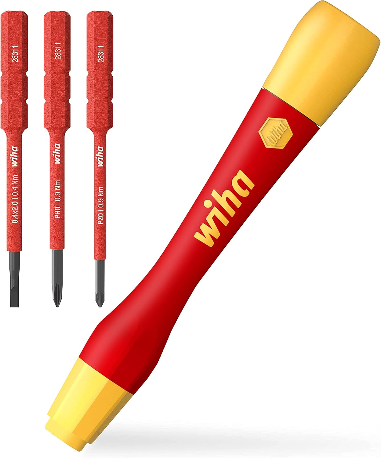 Wiha Slimvario Picofinish Electric Fine Screwdriver 4-Piece Set image number 1