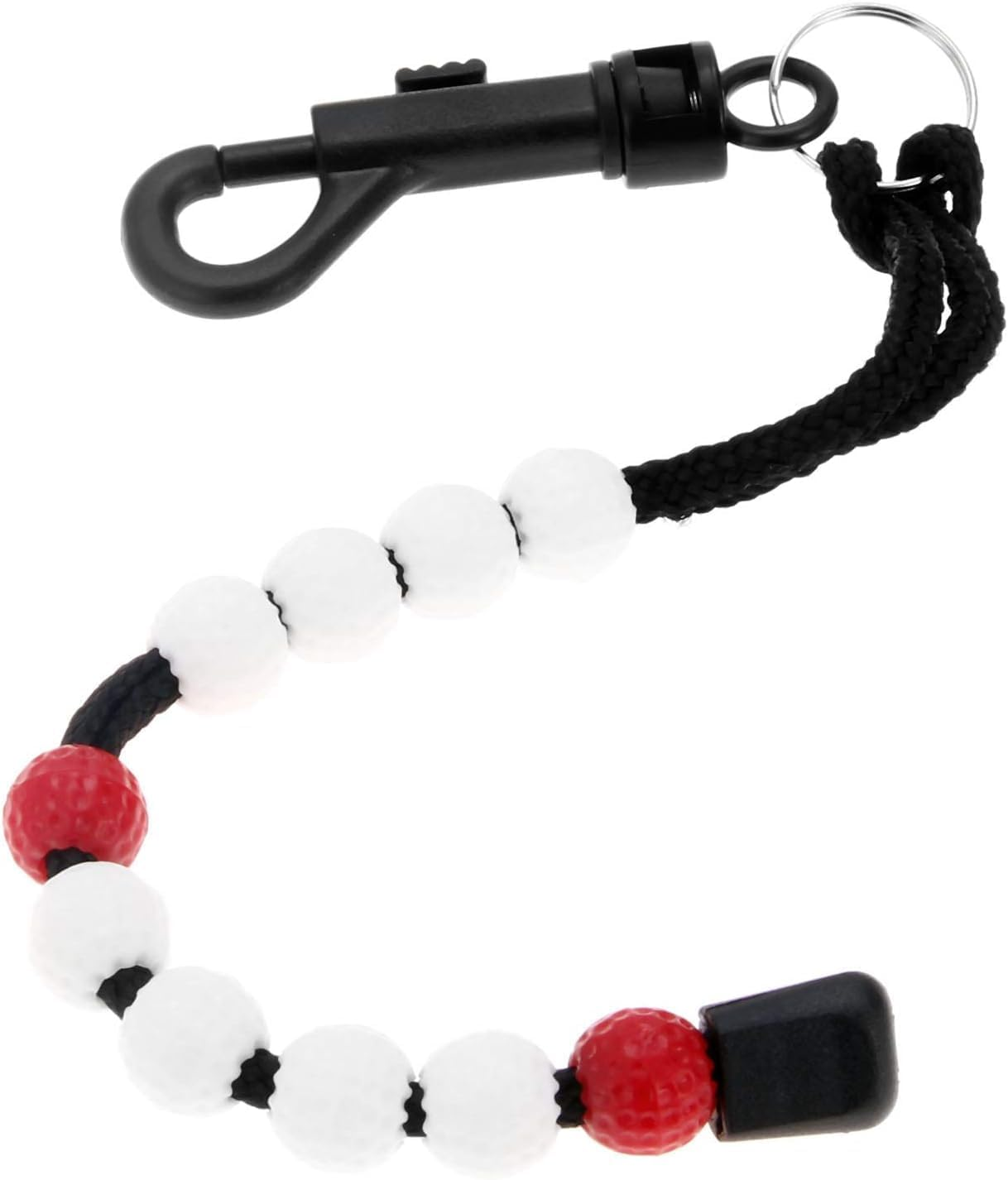 4 Piece Golf Beads Score Counter with Clip Record of Your Golf Stroke Score Golf Shot Count for Men and Women image number 4